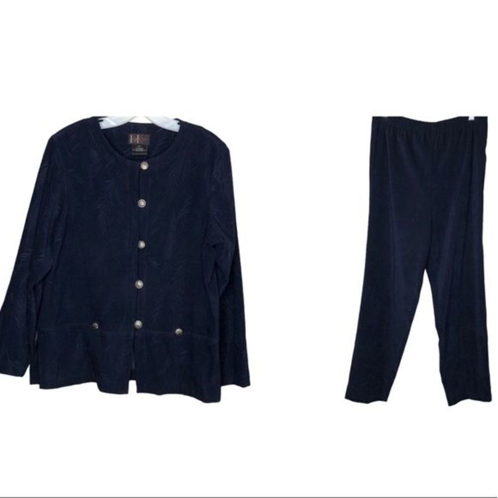 Vintage R&K Petite‎ Pant Suit Navy